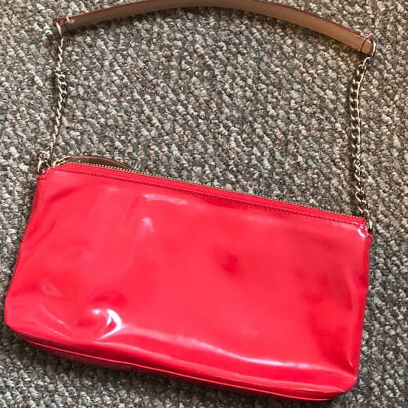 Kate Spade coral red patent leather small bag - Picture 6 of 7
